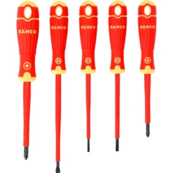 Bahco 5 Piece 1000V Insulated Electricians Screwdriver Set - B220-005