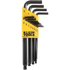 Klein Tools 12-Piece Imperial L Style Ball-End Hex Key Caddy Set - BLK12