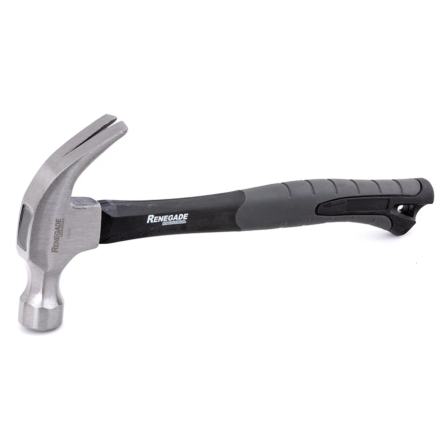 Renegade Industrial 565g (20oz) Graphite Claw Hammer - CF20FP 2 Renegade Industrial 565g (20oz) Graphite Claw Hammer - CF20FP - Image 2
