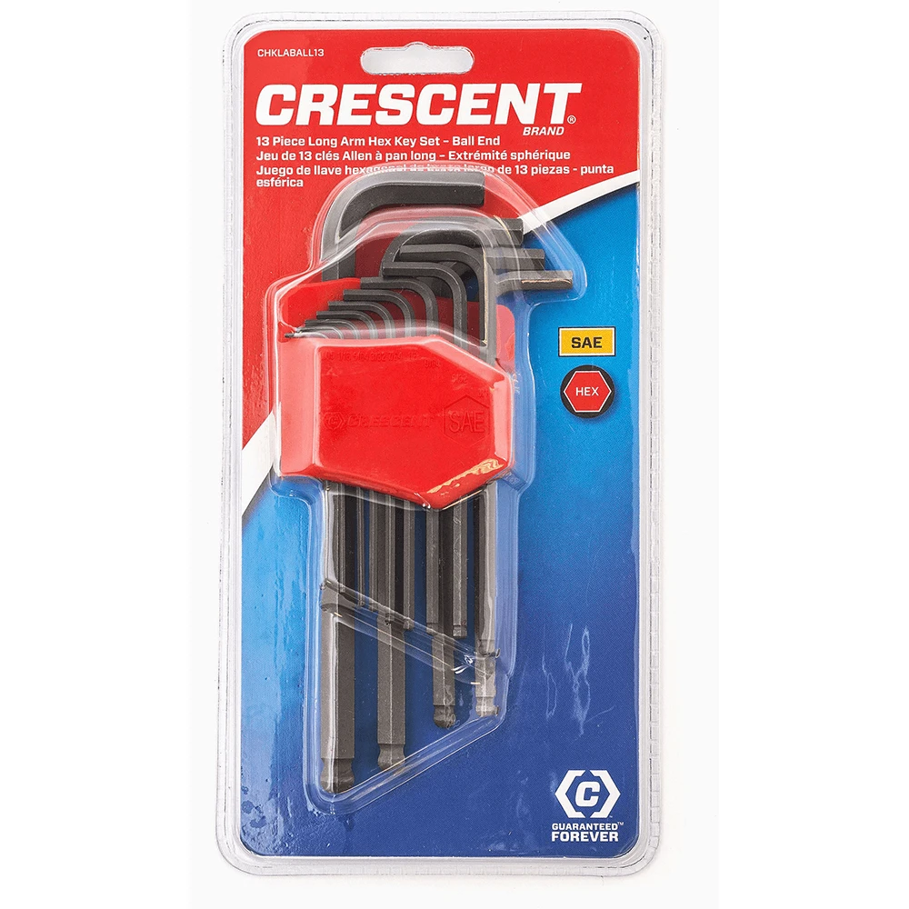 Crescent 13 Piece Imperial Ball End Hex Key Set - CHKLABALL13 2 Crescent 13 Piece Imperial Ball End Hex Key Set - CHKLABALL13 - Image 2