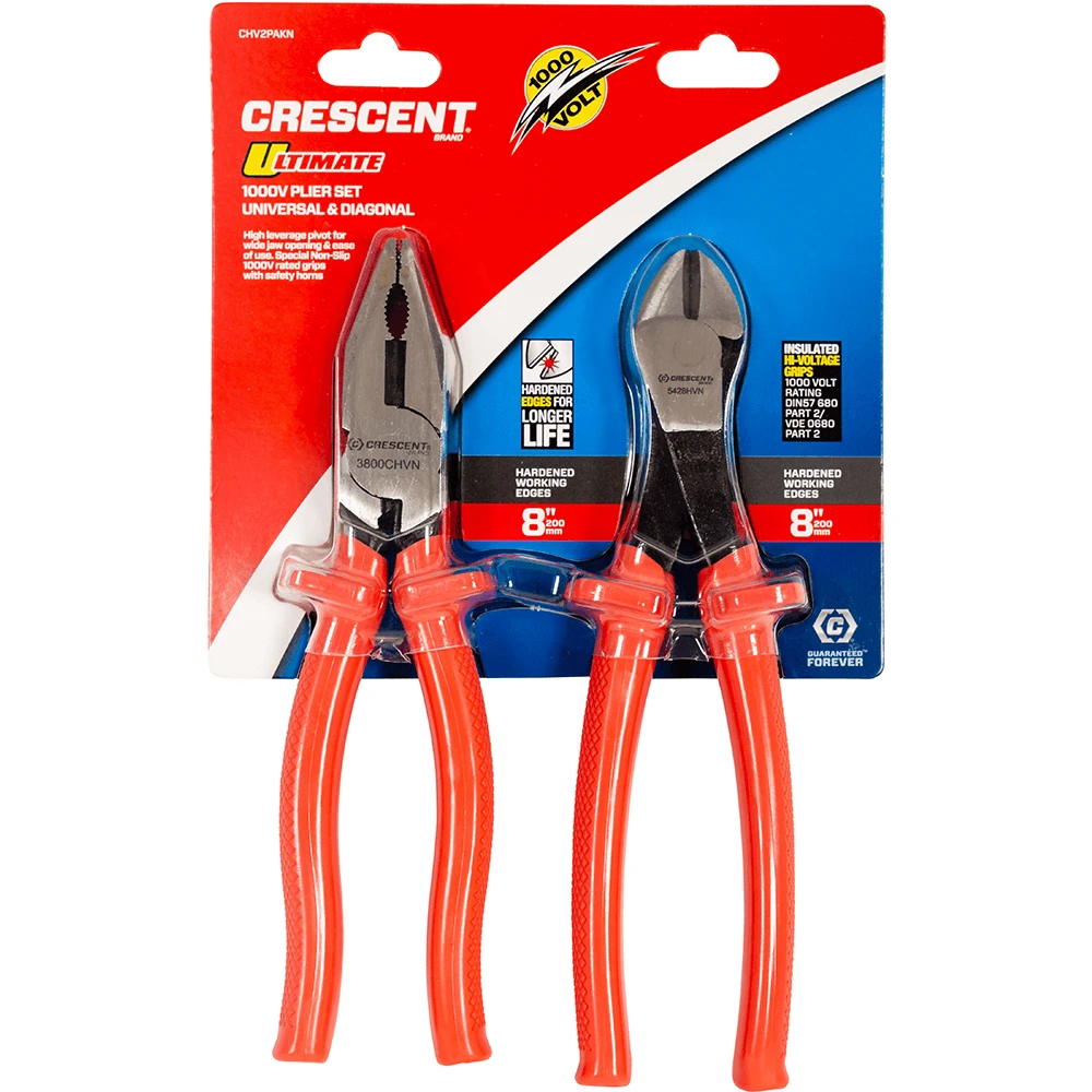 Crescent 1000V Plier Twin Pack - CHV2PAKN 2 Crescent 1000V Plier Twin Pack - CHV2PAKN - Image 2
