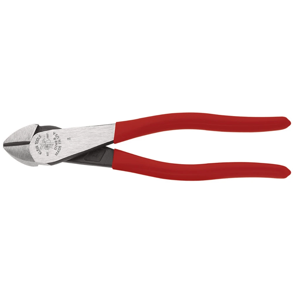 Klein Tools 205mm Angled Head Short Jaw Diagonal Cutting Pliers - D248-8 1 Klein Tools 205mm Angled Head Short Jaw Diagonal Cutting Pliers - D248-8