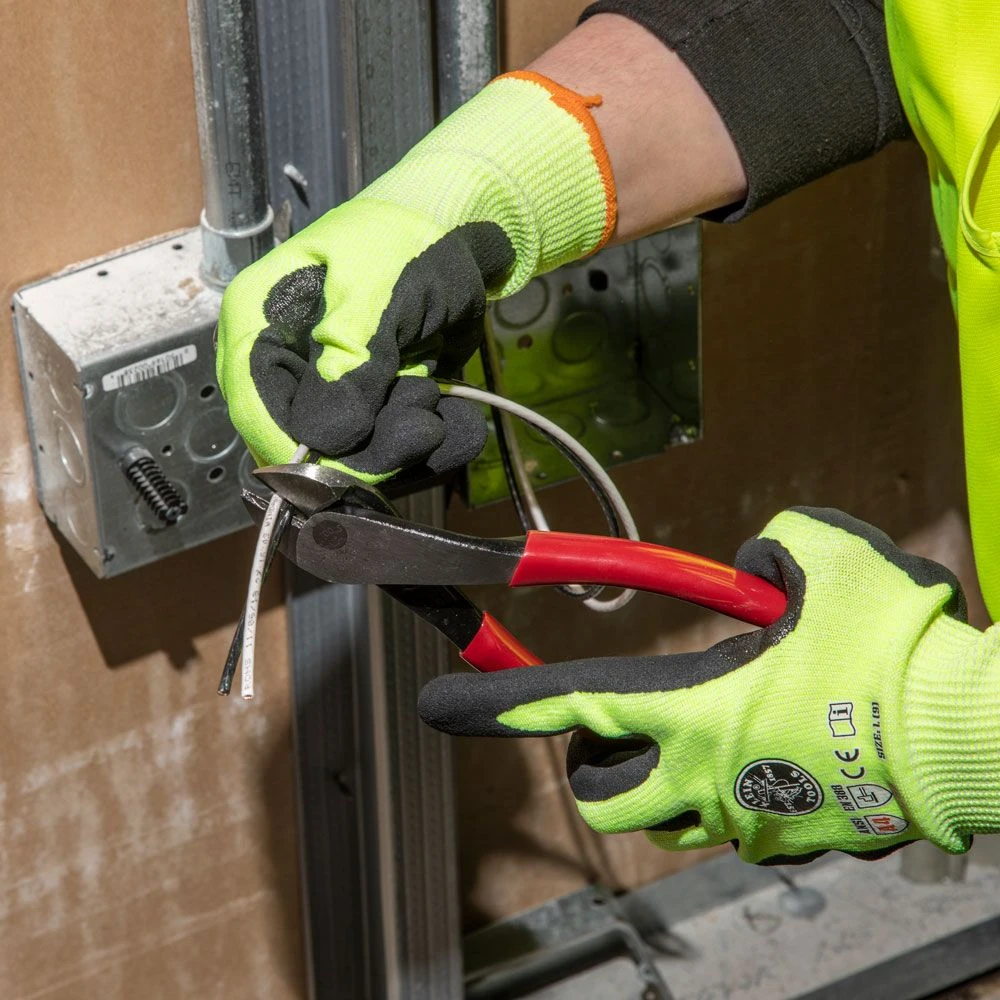 Klein Tools 205mm Angled Head Short Jaw Diagonal Cutting Pliers - D248-8 8 Klein Tools 205mm Angled Head Short Jaw Diagonal Cutting Pliers - D248-8 - Image 8