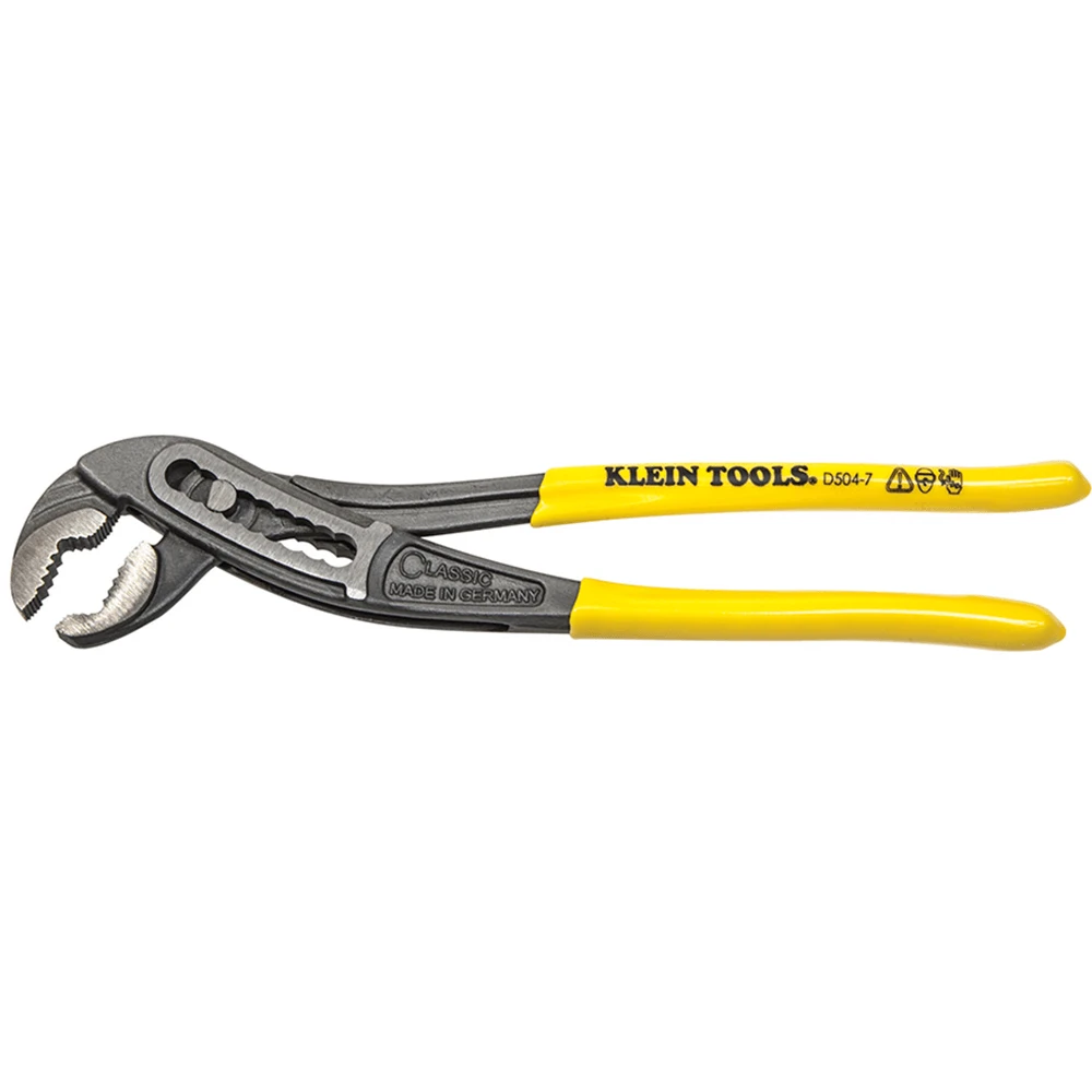 Klein Tools 187mm (7") Classic Klaw Pump Pliers - D504-7 1 Klein Tools 187mm (7") Classic Klaw Pump Pliers - D504-7
