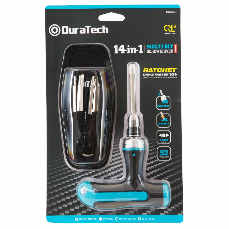 DuraTech 14-in-1 Multi Bit T-Handle Screwdriver - DT103017 9 DuraTech 14-in-1 Multi Bit T-Handle Screwdriver - DT103017 - Image 9