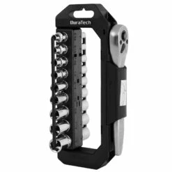 DuraTech 1/4" Drive 20 Piece Mechanics Metric & Imperial Socket Set With Carry Rack - DT401029 -Hand Tool Shop dt401029 3 26052.1697458241