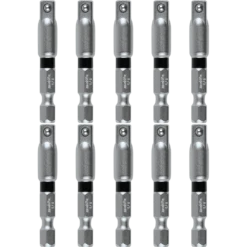 Makita 1/4" Drive X 50mm Impact XPS Socket Adaptor - 10 Pack - E-10344