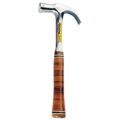 Estwing 680g (24oz) Leather Handle Claw Hammer - E-E24C