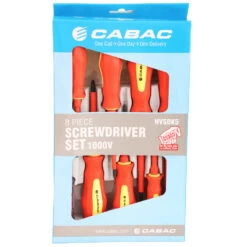 Cabac 8 Piece 1000V Insulated Electrician Screwdriver Set - HVSDK5 -Hand Tool Shop hvsdk5 005 13952.1697456546