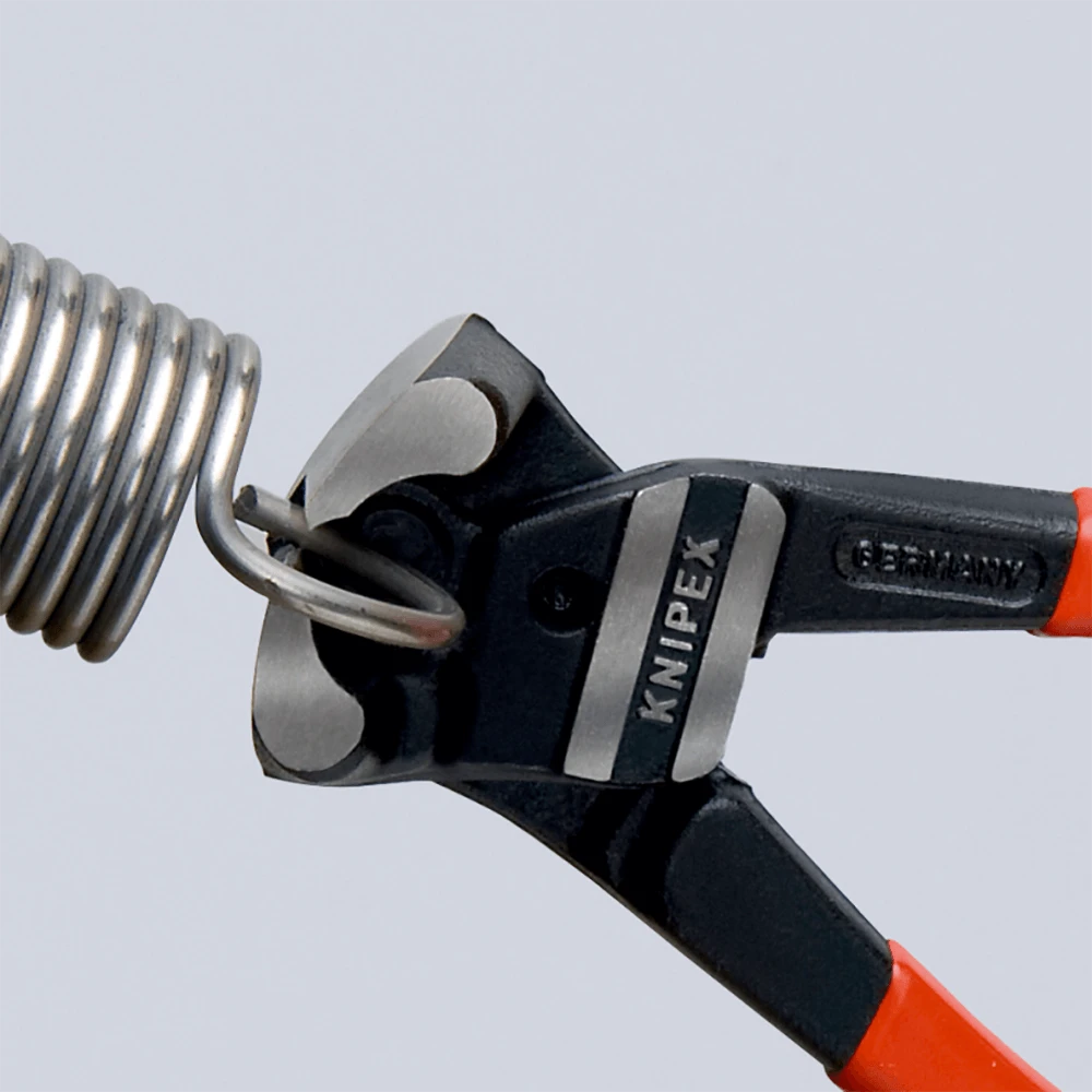 Knipex 200mm High Leverage Bolt End Cutting Nippers - 6101200 3 Knipex 200mm High Leverage Bolt End Cutting Nippers - 6101200 - Image 3