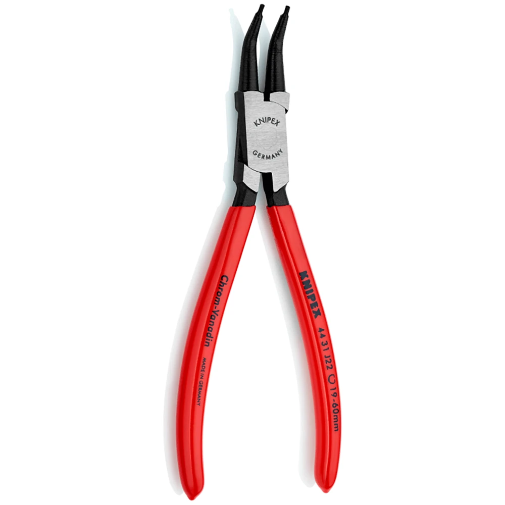 Knipex 180mm Internal 19-60mm 45 Degree Bent Forged Tips Circlip Pliers - 4431J22 2 Knipex 180mm Internal 19-60mm 45 Degree Bent Forged Tips Circlip Pliers - 4431J22 - Image 2