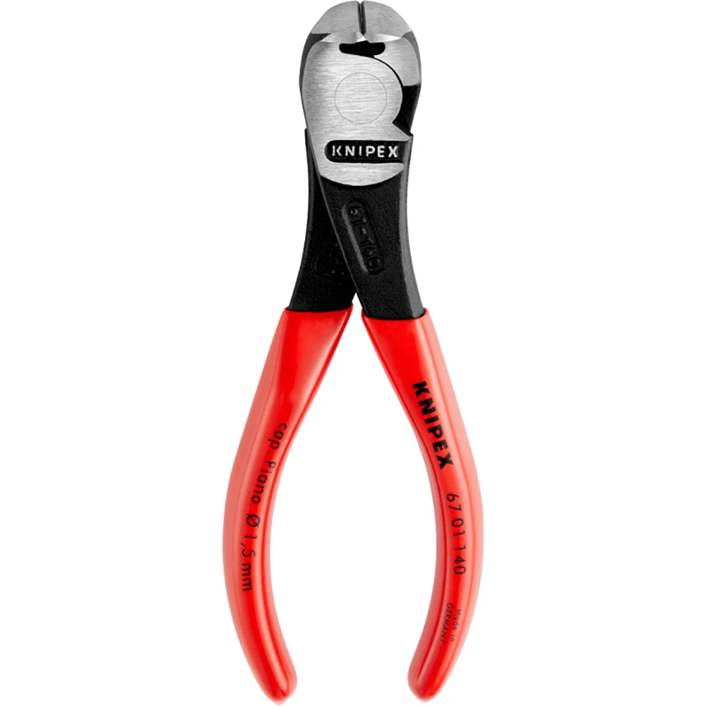 Knipex 140mm High Leverage End Cutting Nippers - 6701140 1 Knipex 140mm High Leverage End Cutting Nippers - 6701140