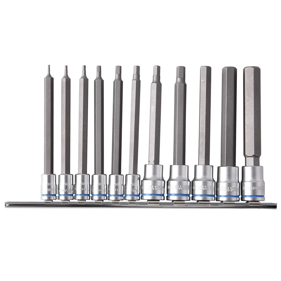 Kincrome 11 Piece 1.5mm - 12mm 100mm Long Inhex Socket Set - K5223 1 Kincrome 11 Piece 1.5mm - 12mm 100mm Long Inhex Socket Set - K5223