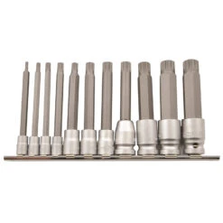 Kincrome 11 Piece M4 - M18 100mm Long Spline Socket Set - K5227