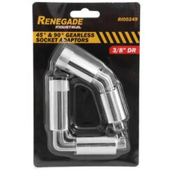 Renegade Industrial 3/8" 45 & 90 Degree Socket Adaptors - RI00249 -Hand Tool Shop ri00249 2 97655.1697456574