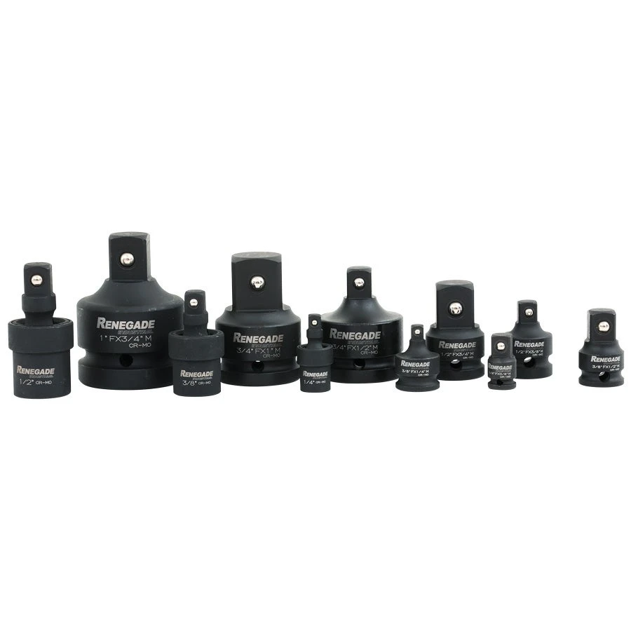 Renegade Industrial 1/2" Drive 42 Piece Impact Socket Set & Bonus RI11ISAS Adaptor Set - RIISS1242-11ISAS 7 Renegade Industrial 1/2" Drive 42 Piece Impact Socket Set & Bonus RI11ISAS Adaptor Set - RIISS1242-11ISAS - Image 7