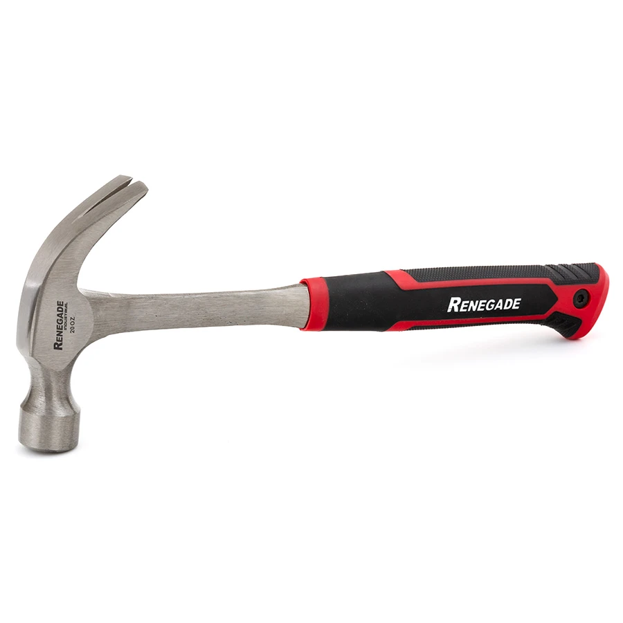 Renegade Industrial 565g (20oz) Steel Claw Hammer - RI20SCH 2 Renegade Industrial 565g (20oz) Steel Claw Hammer - RI20SCH - Image 2