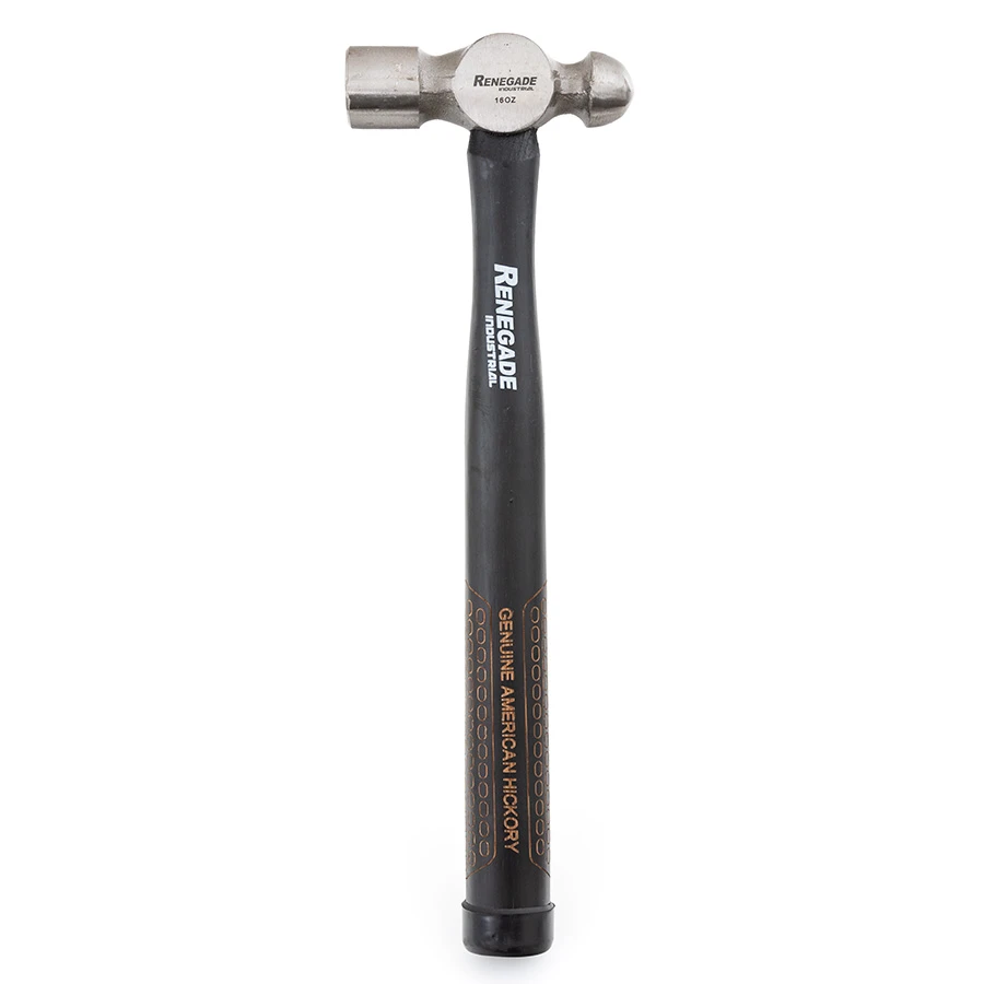 Renegade Industrial 450g (16oz) Timber Handle Ball Pein Hammer - RIAHBP16 1 Renegade Industrial 450g (16oz) Timber Handle Ball Pein Hammer - RIAHBP16