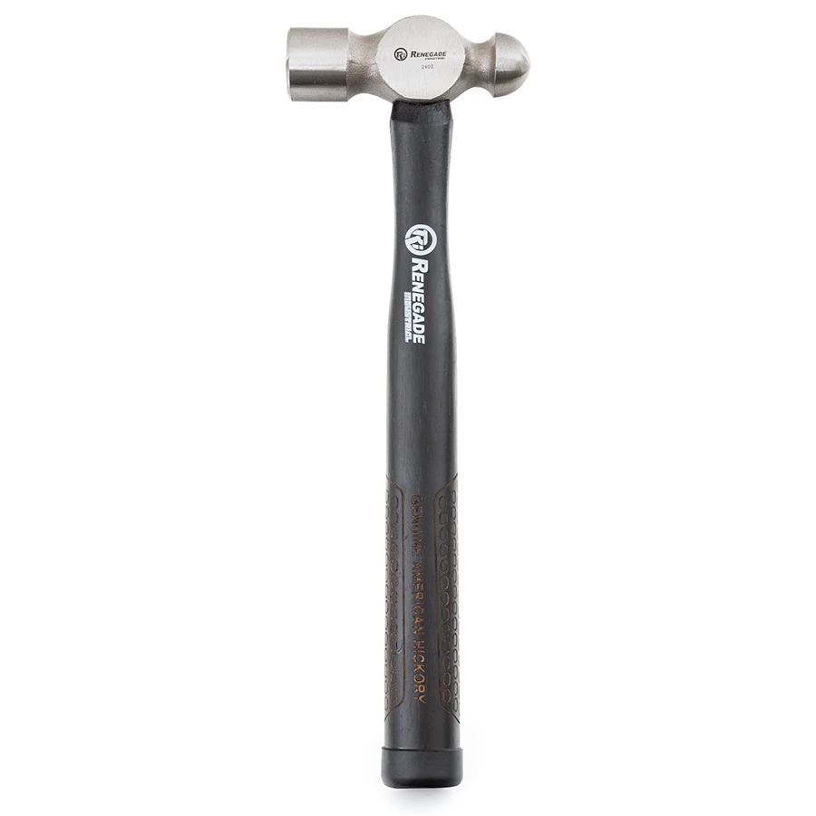 Renegade Industrial 680g (24oz) Timber Handle Ball Pein Hammer - RIAHBP24 1 Renegade Industrial 680g (24oz) Timber Handle Ball Pein Hammer - RIAHBP24