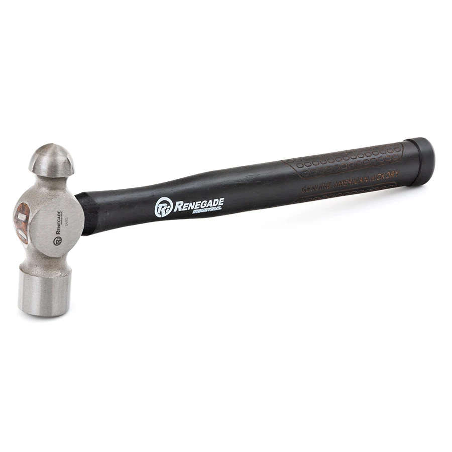 Renegade Industrial 680g (24oz) Timber Handle Ball Pein Hammer - RIAHBP24 2 Renegade Industrial 680g (24oz) Timber Handle Ball Pein Hammer - RIAHBP24 - Image 2