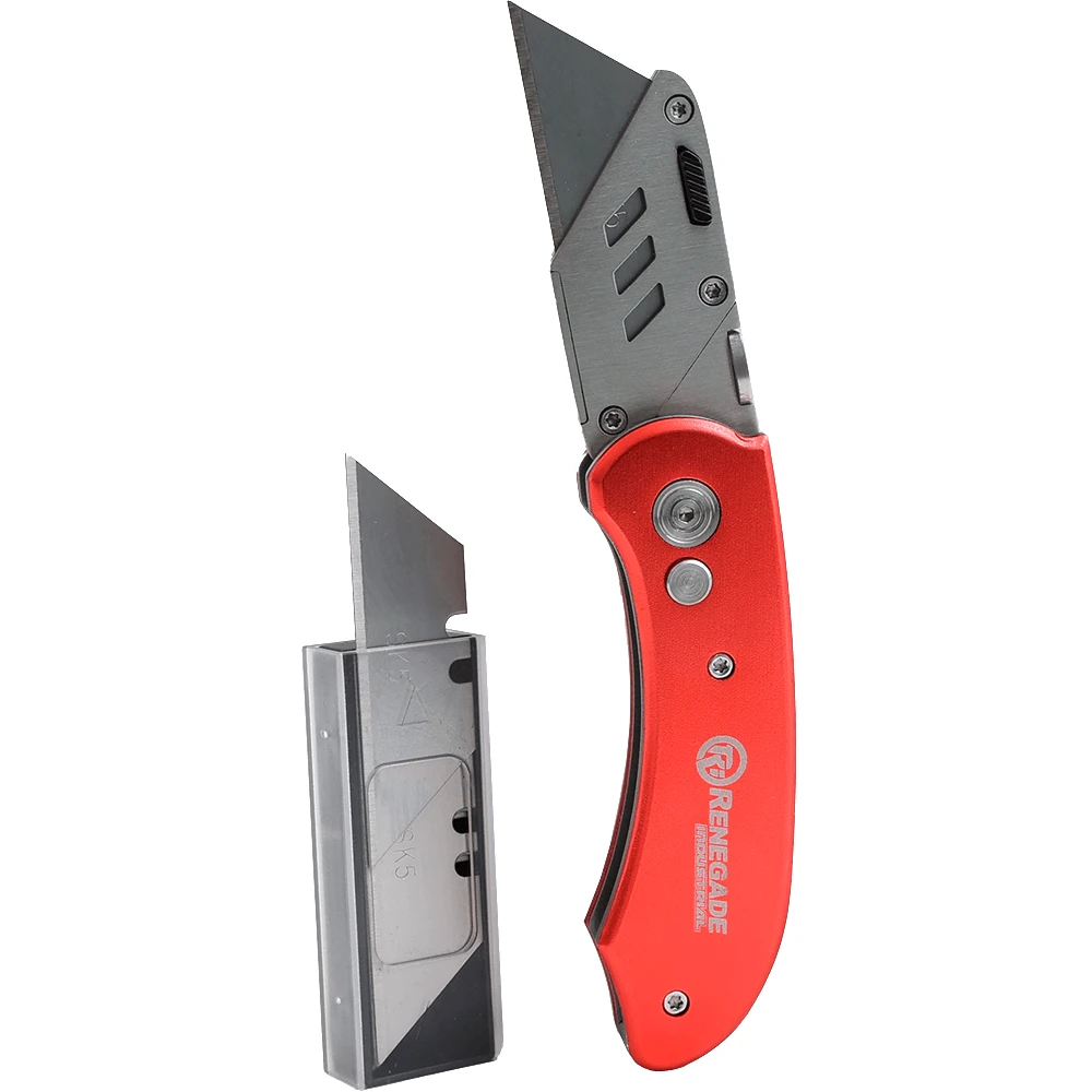 Renegade Industrial Folding Utility Knife - RIFBK7 1 Renegade Industrial Folding Utility Knife - RIFBK7