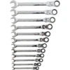 Renegade Industrial 12 Piece Metric Flexible Head Ratchet Spanners Set - RIFH12PM