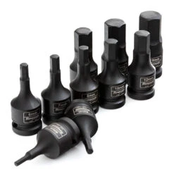 Renegade Industrial 1/2" Drive 10 Piece Metric Inhex Impact Sockets Set - RIIS1210HM