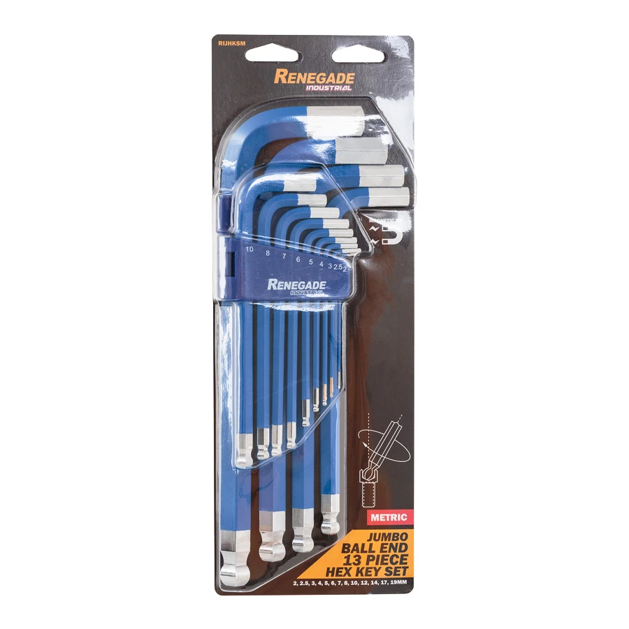 Renegade Industrial 13 Piece Metric Jumbo Hex Key Set - RIJHKSM 4 Renegade Industrial 13 Piece Metric Jumbo Hex Key Set - RIJHKSM - Image 4