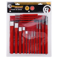 Renegade Industrial 16 Piece Punch & Chisel Combo Set - RIPCS16 -Hand Tool Shop ripcs16 007 52550.1697456686