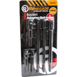 Renegade Industrial 6 Piece 1/4" Hex Drive Socket Adaptors Set - RISA6KIT -Hand Tool Shop risa6kit 3 36333.1697460244