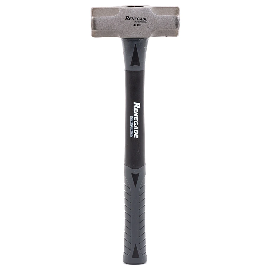 Renegade Industrial 1.8Kg (4Lb) Fibreglass Handle Mini Sledge Hammer - RISH4FG 1 Renegade Industrial 1.8Kg (4Lb) Fibreglass Handle Mini Sledge Hammer - RISH4FG
