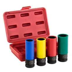 Renegade Industrial 1/2" Drive 4 Piece Wheel Nut Socket Set - RIWNS4