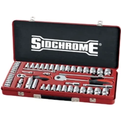 Sidchrome 51 Piece 1/4" & 1/2" Metric/AF Drive Socket Set - SCMT19135