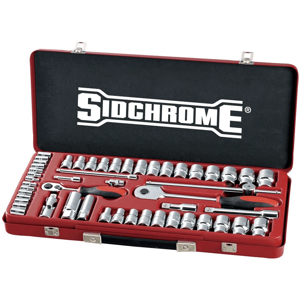 Sidchrome 51 Piece 1/4" & 1/2" Metric/AF Drive Socket Set - SCMT19135 1 Sidchrome 51 Piece 1/4" & 1/2" Metric/AF Drive Socket Set - SCMT19135