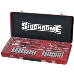 Sidchrome 57 Piece 1/4" & 3/8 Drive" Metric Socket Set - SCMT19230