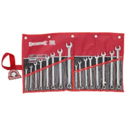 Sidchrome 16 Piece Ring & Open End Metric/AF Spanner Set - SCMT22105
