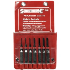 Sidchrome 7 Piece Short Pin Punch Set - SCMT27190