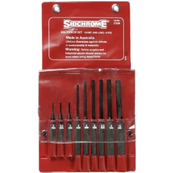Sidchrome 9 Piece Long & Short Pin Punch Set - SCMT27209
