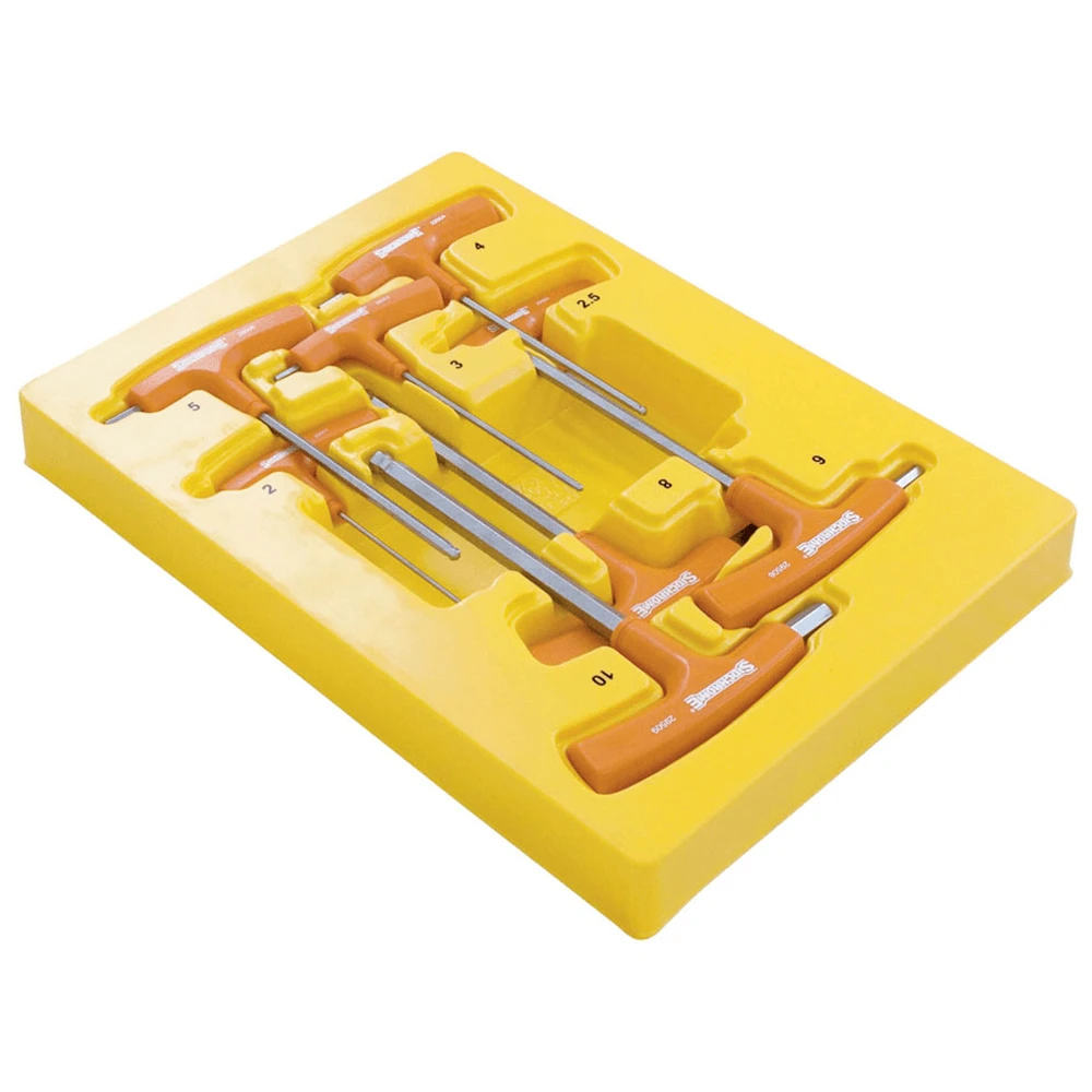 Sidchrome 8 Piece T-Handle Ball End Metric Hex Key Set - SCMT29550 1 Sidchrome 8 Piece T-Handle Ball End Metric Hex Key Set - SCMT29550