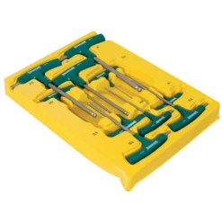 Sidchrome 10 Piece T-Handle Ball End Imperial Hex Key Set - SCMT29560