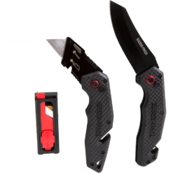 Swiss Tech Folding Pocket Knife Twin Pack With Blades - ST001053