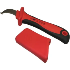 Wattmaster 200mm 1000V Insulated Hooked Blade Cable Knife - WAT070107