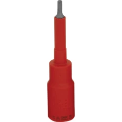 Wattmaster 4mm X 1/2" Drive 120mm 1000V Insulated Hex Socket Bit - WATVDE12-4H04