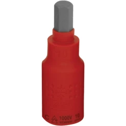 Wattmaster 10mm X 1/2" Drive 75mm 1000V Insulated Hex Socket Bit - WATVDE12-4H10