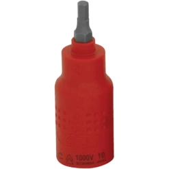 Wattmaster 4mm X 1/2" Drive 75mm 1000V Insulated Hex Socket Bit - WATVDE12-4H4