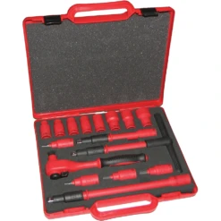 Wattmaster 3/8" Drive 16 Piece 1000V Insulated Sockets Set - WATVDE38SWS-16
