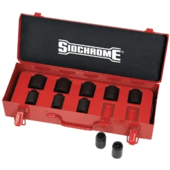 Sidchrome 1/2" Drive 10 Piece Inhex Imperial Socket Set - XS410T