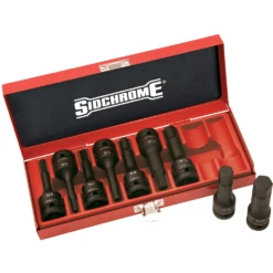 Sidchrome 1/2" Drive 9 Piece Inhex Imperial Socket Set - XS4H09T